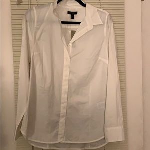 J Crew Whit Button up blouse